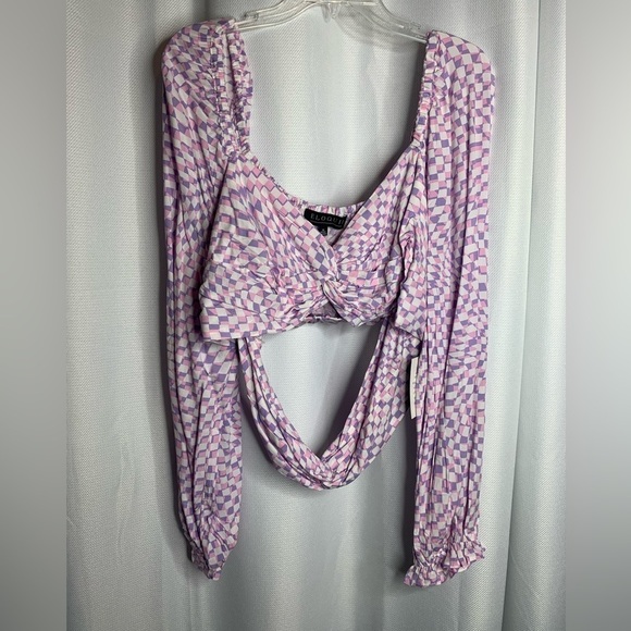 Nwt Eloquii Crop twist detail blouse - Picture 4 of 7